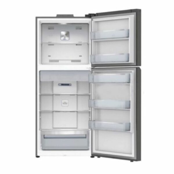 Réfrigérateur TCL P425TMN 420 Litres NoFrost en Silver avec deux portes et technologie NoFrost.