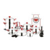 Set De Cuisine Bonera 25 Pièces Inox - Rouge