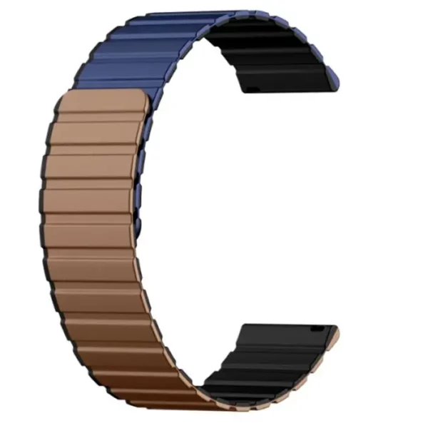 BRACELET MAGNÉTIQUE - BLEU / COFFEE- KIESLECT POUR MONTRES 22MM