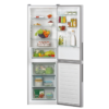 Réfrigérateur Combiné CANDY 342 Litres NoFrost - Inox avec affichage électronique