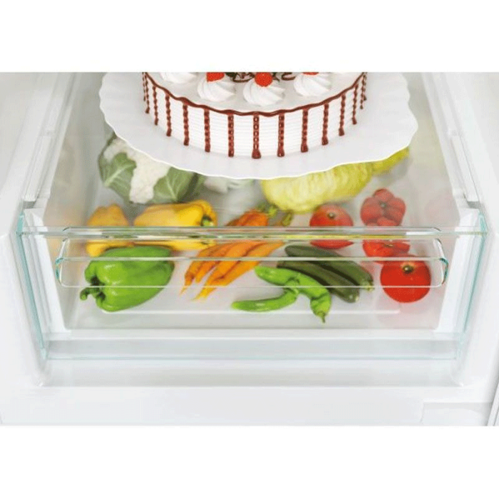 Réfrigérateur Combiné CANDY 342 Litres NoFrost - Inox avec affichage électronique