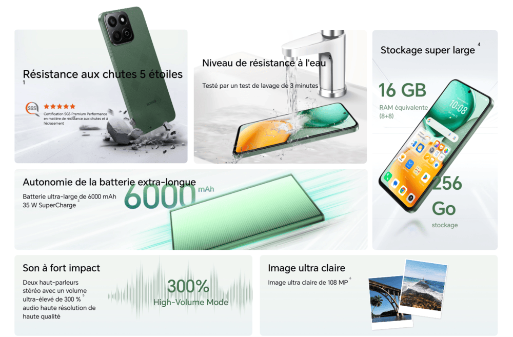 honor x7c fiche technique