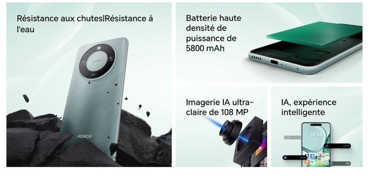 honor x9c smart fiche technique