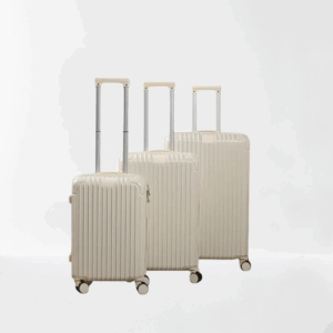 Série de 3 valises incassables ABM - Blanc