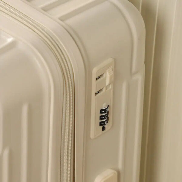 Série de 3 valises incassables ABM - Blanc