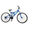 Bicyclette Prado VTT 9026 Double Suspension 18 Vitesses 26" Bleu
