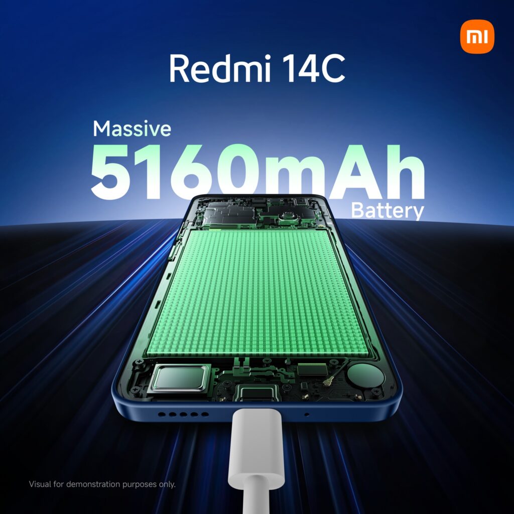 Smartphone XIAOMI Redmi 14C 6Go 128Go - Bleu