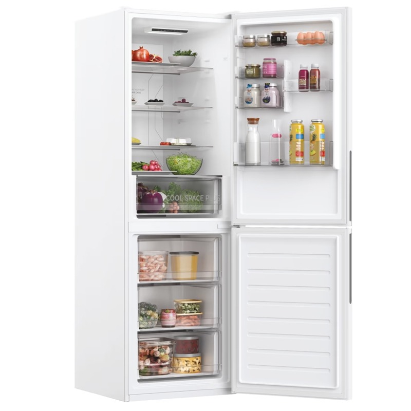 Réfrigérateur Combiné Hoover HOCE3T618EW 341L NoFrost Blanc