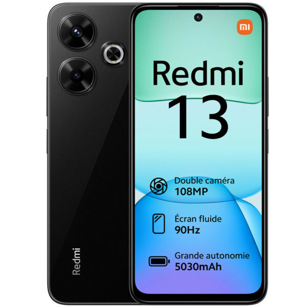 Smartphone Xiaomi Redmi 13 8Go 128Go Noir