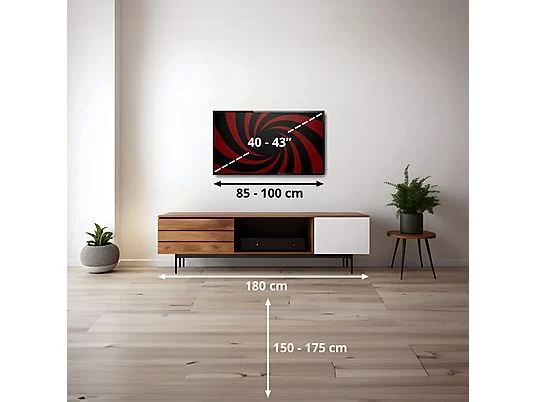 Vue latérale TCL 40'' S5K Tunisie