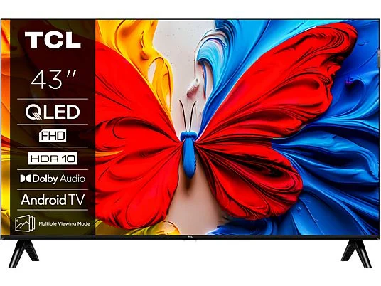 Interface Google TV TCL QLED 43 pouces