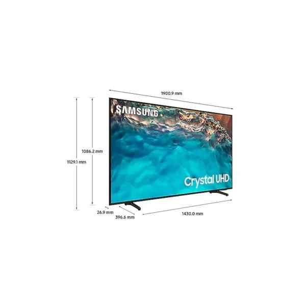 Téléviseur Samsung 55" BU8000 Crystal UHD 4K Smart - Noir