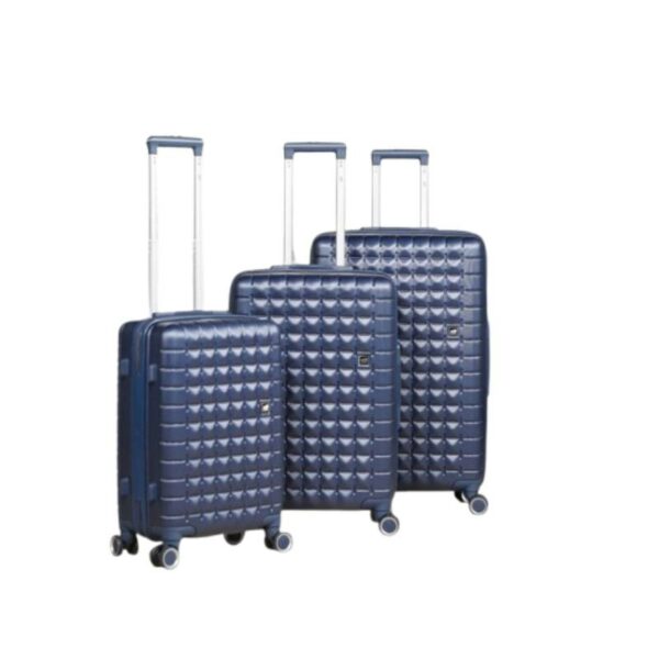 Série de 3 Valises en ABS Bleu - ABM