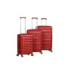 Série de 3 Valises en ABS Rouge - ABM