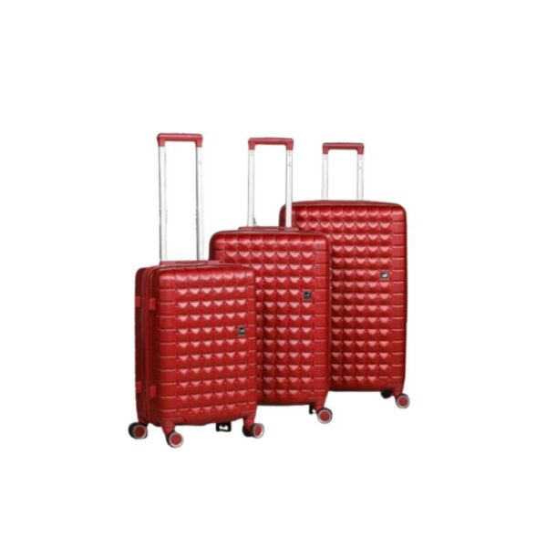 Série de 3 Valises en ABS Rouge - ABM