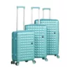 Série de 3 Valises en ABS Vert - ABM
