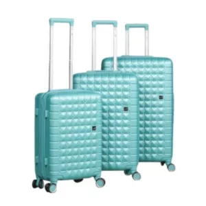 Série de 3 Valises en ABS Vert - ABM