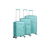 Série de 3 Valises en ABS Vert - ABM