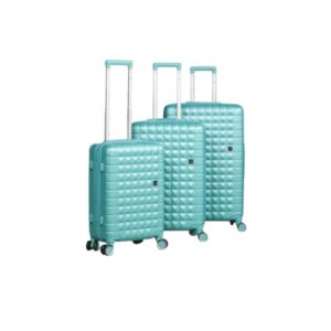Série de 3 Valises en ABS Vert - ABM