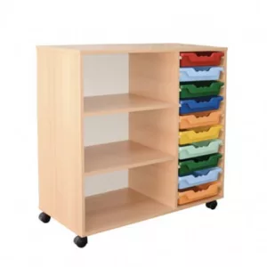 Rangement A 10 Bacs En Plastiques + 2 Étagères Sotufab – MA19