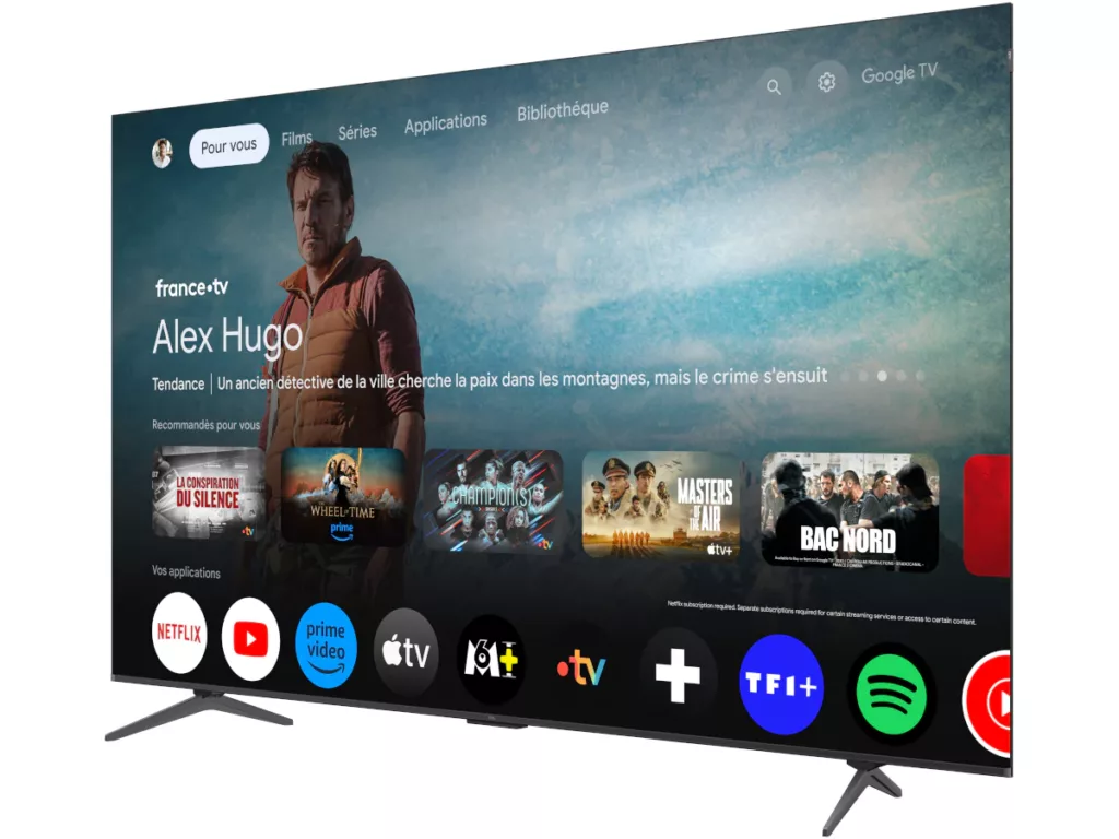 TV TCL QLED 85P8K 85 pouces Smart Google TV Tunisie