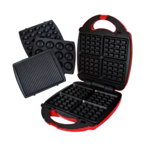 Appareil 4en1 Panini -1200W Galaxy Naturel - Rouge