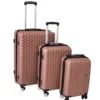 Série de 3 Valises en ABS Rose - ABM