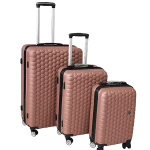 Série de 3 Valises en ABS Rose - ABM
