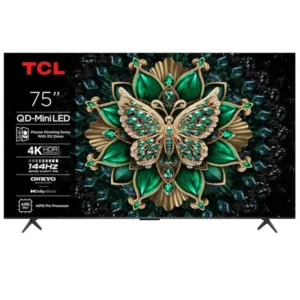 TV TCL C6K 75"  Smart TV MiniLED   4K UHD - Noir