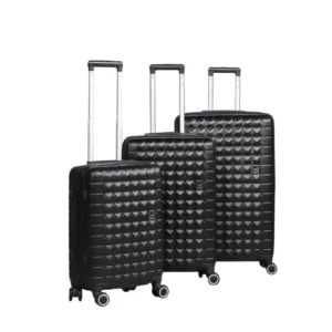 Série de 3 Valises en ABS Noir - ABM