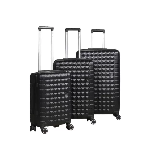 Série de 3 Valises en ABS Noir - ABM