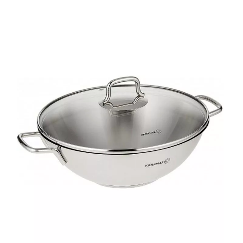 Poêle Wok KORKMAZ - A1519 - 28X8,5 cm - Inox