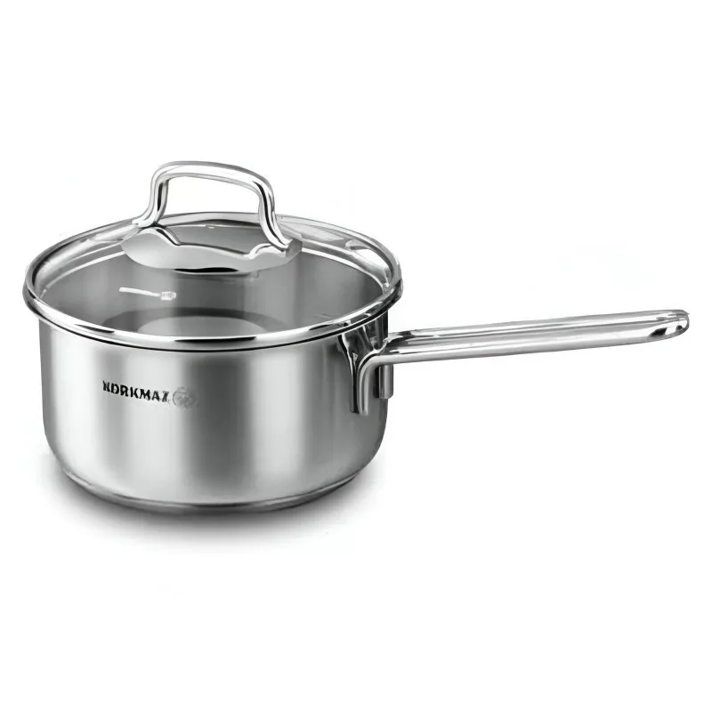 Casserole PERLA Korkmaz 16x8 cm / 1,6 L Avec Couvercle Inox