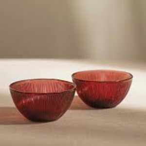 Série de 6 Bols en Verre Colorés