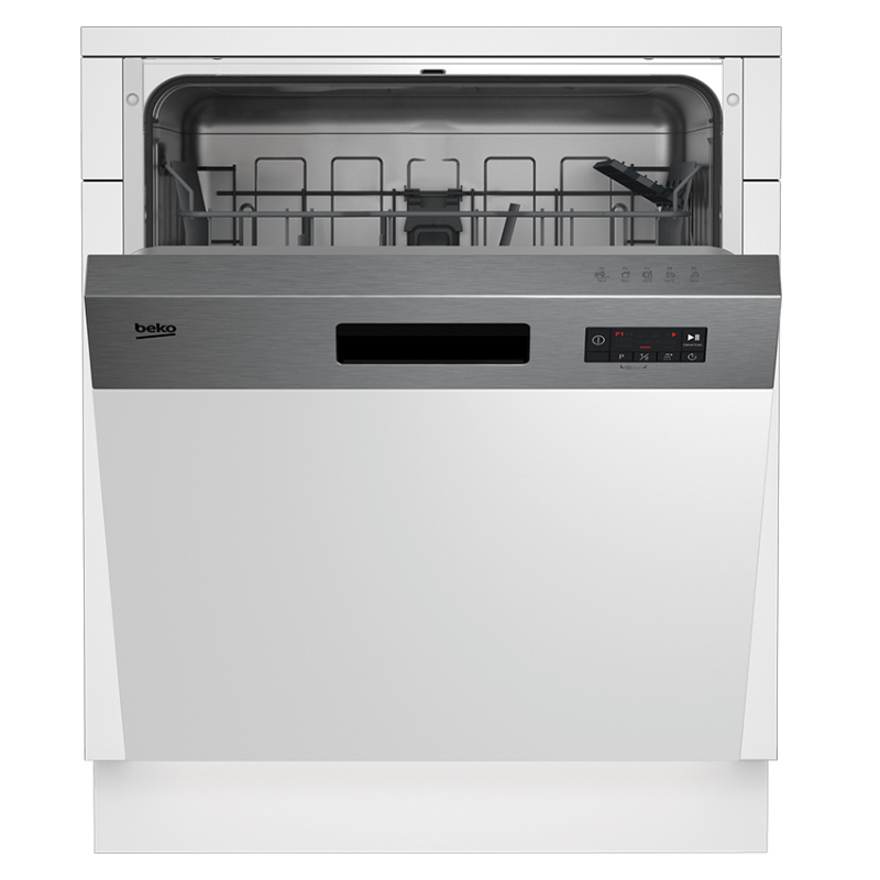 Lave Vaisselle Semi Encastrable BEKO BDSN153E3X 13 Couverts -Blanc