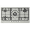 Plaque de cuisson encastrable BEKO 5 feux 95 cm Inox