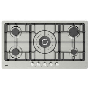 Plaque de cuisson encastrable BEKO 5 feux 95 cm Inox