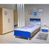 Chambre Enfant CAMPUS 3 Portes -Ostippo Chêne / Bleu