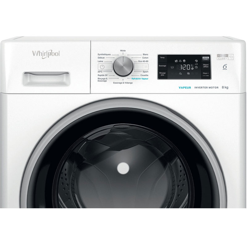 lave linge frontal Whirlpool FFWB8248WBS-VNA 8Kg blanc