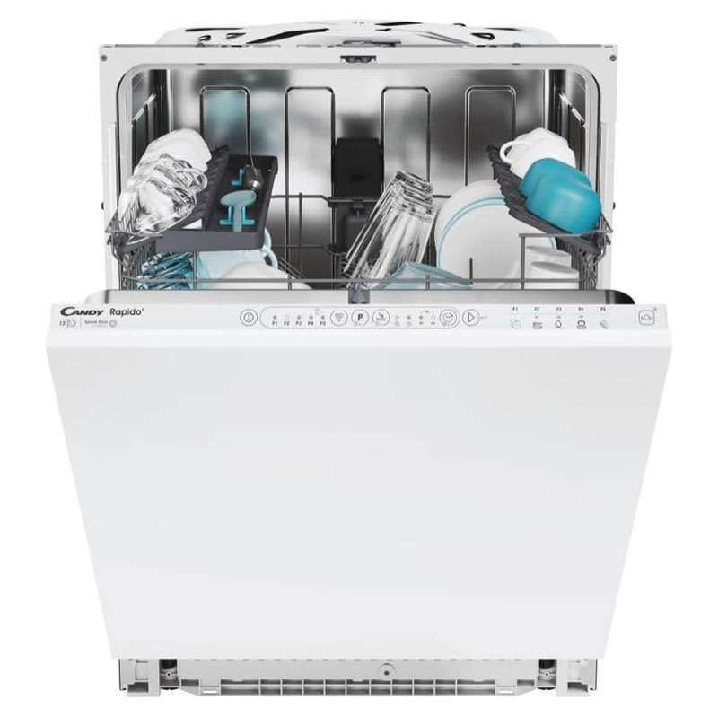 Lave Vaisselle encastrable Candy CI3E53L0W Smart Inverter 13 couverts Blanc