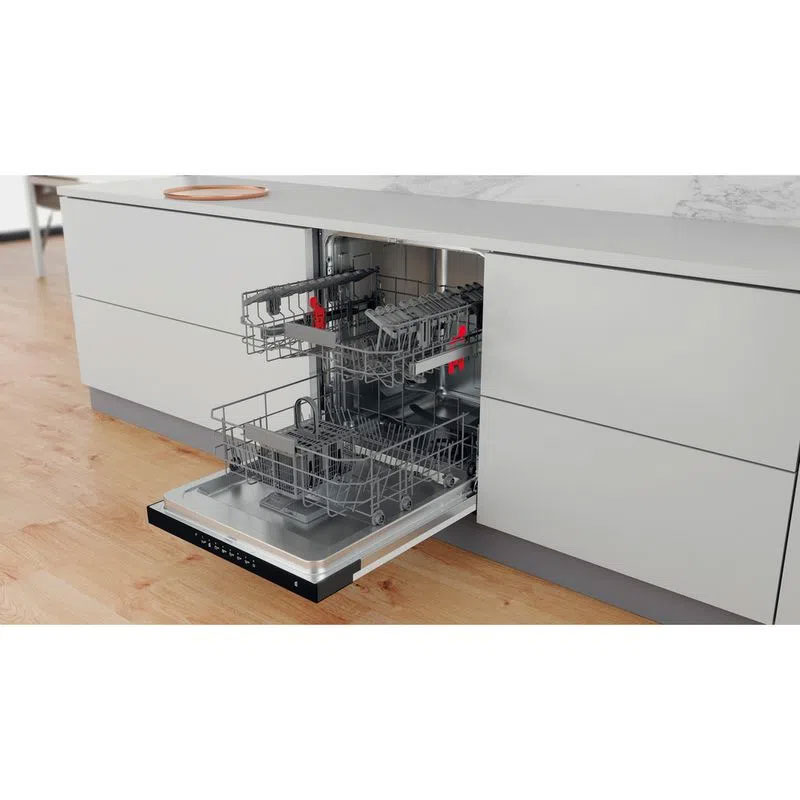 lave vaisselle Whirlpool WBC3C26B semi encastrable 14 couverts Inox