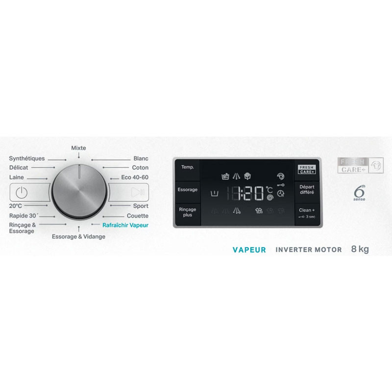 machine à laver frontal Whirlpool FFWB8248WBS-VNA 8Kg blanc