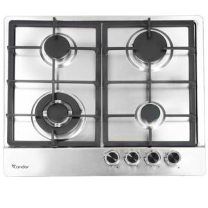 plaque de cuisson encastrable 4 feux 60 cm Condor CTE64WAS1X inox