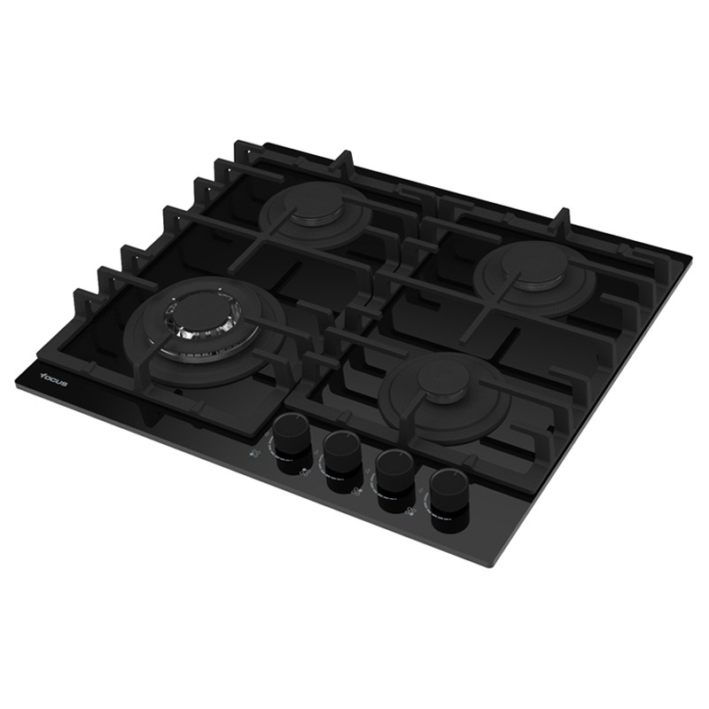 plaque de cuisson encastrable Focus F405B 4 feux 60cm noir