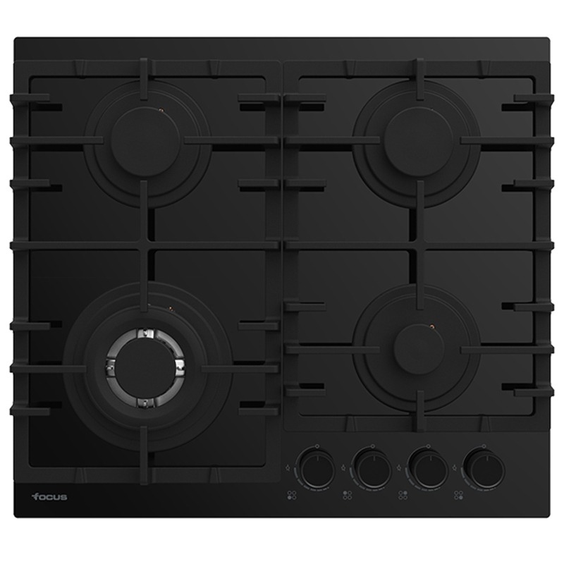 plaque de cuisson encastrable Focus F405B 60cm 4 feux Noir