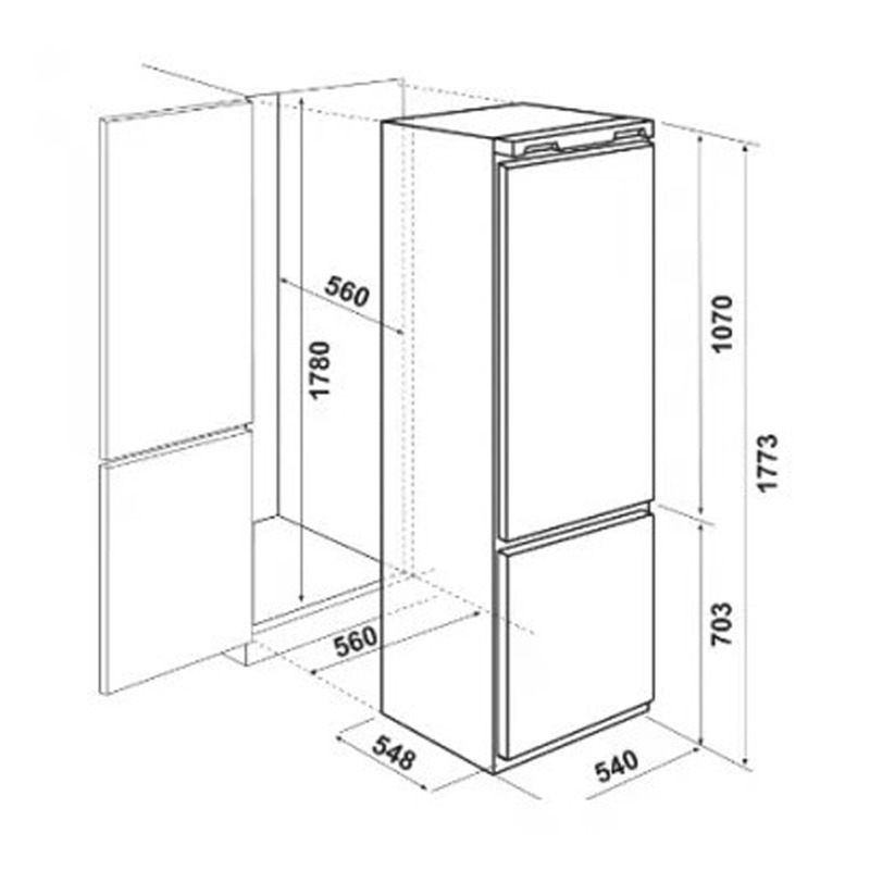 refrigerateur-focus-line-filo3200-encastrable-combine-332l