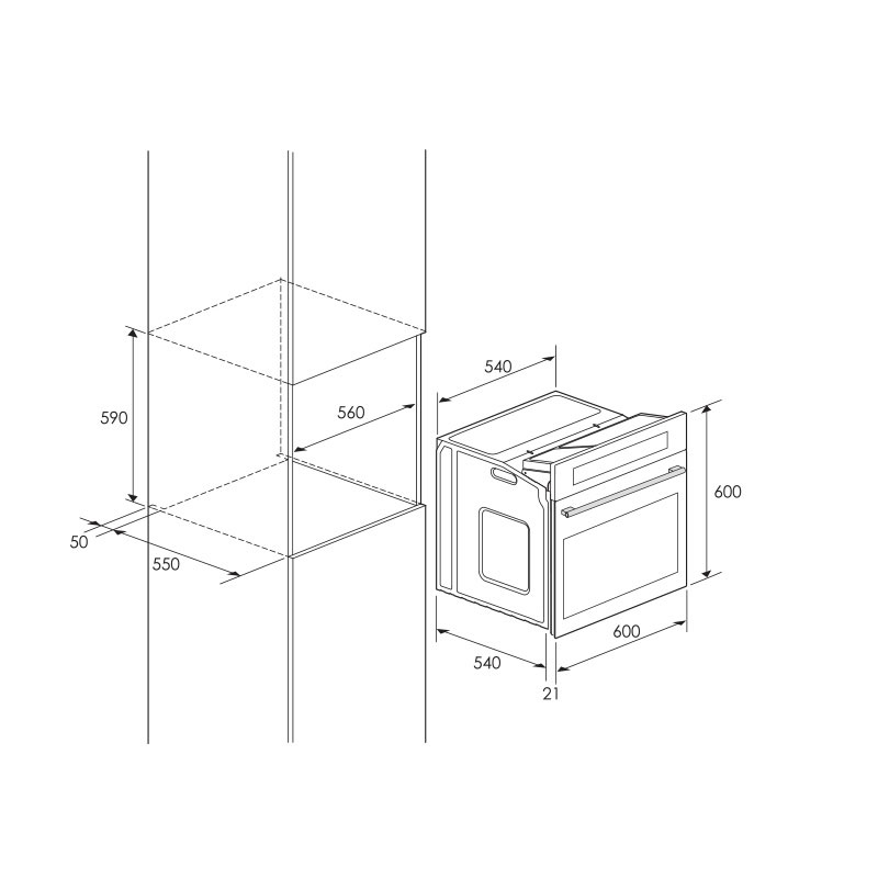 four encastrable électrique ventilé Focus 60cm prix Tunisie