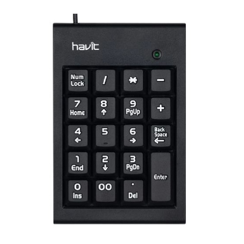 pavé numérique filaire Havit KB223 noir