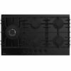plaque de cuisson encastrable 5 feux 90cm Focus F8009BS noir