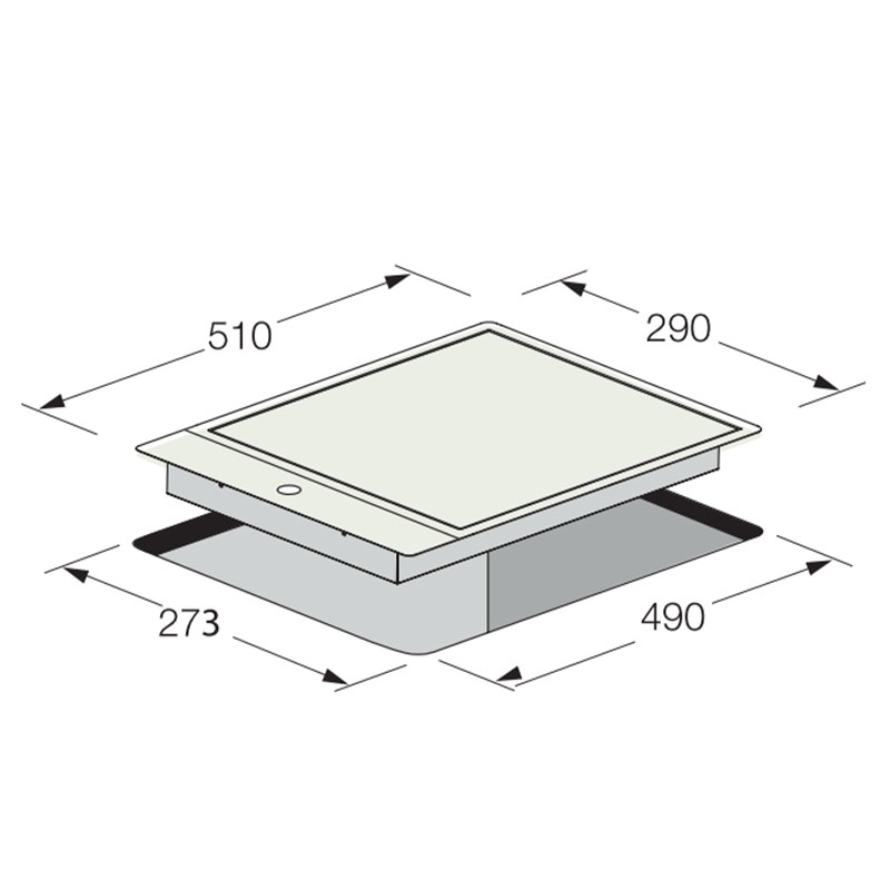 plaque de cuisson Focus encastrable 1 feux 30 cm inox prix Tunisie